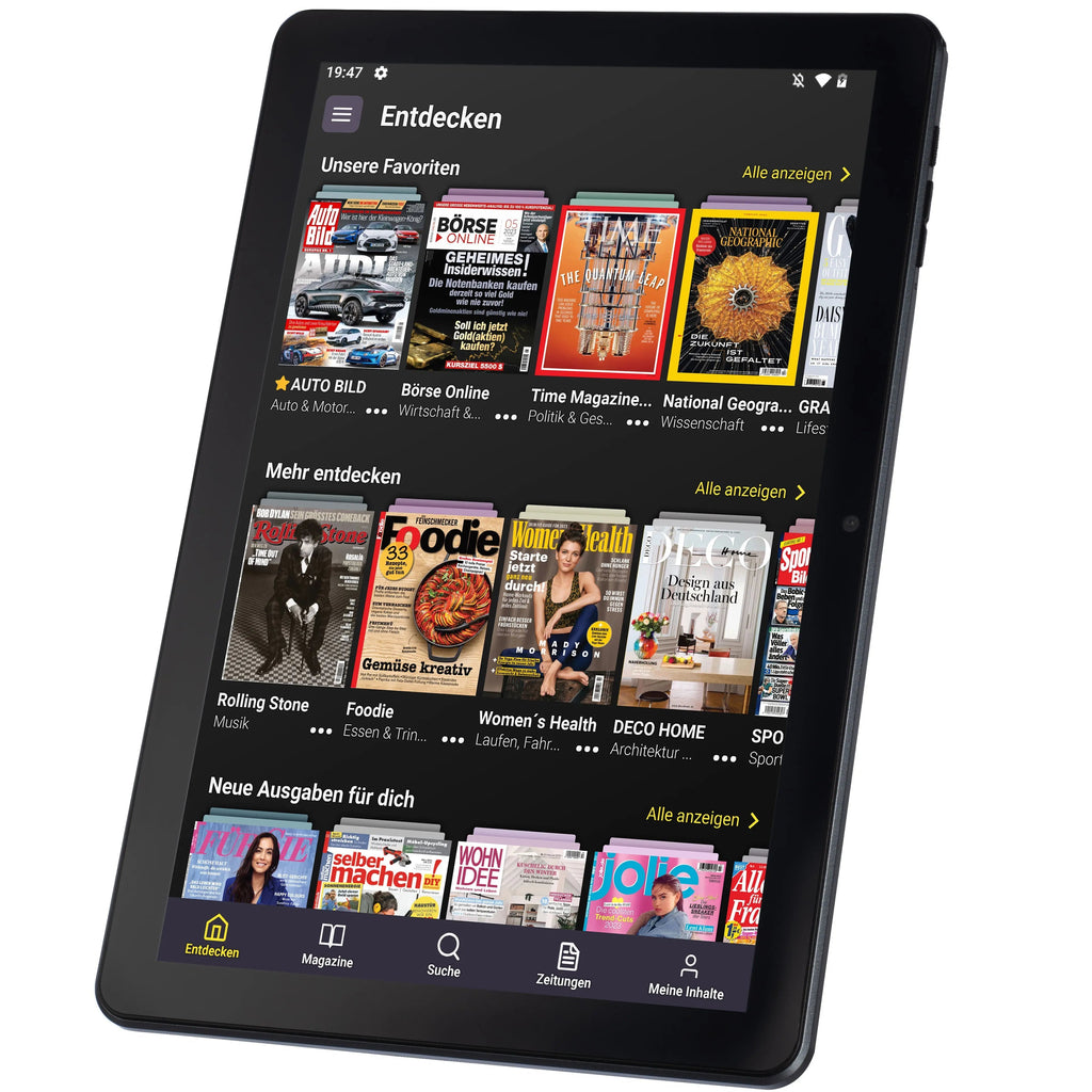 Readly Reader | Android 12 Tablet + Deutschlands größter digitaler Kiosk - Blaupunkt Audio Deutschland Tablet